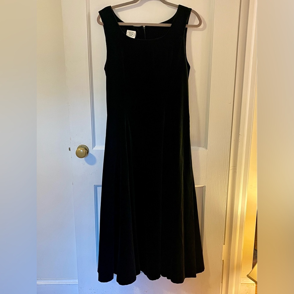 Pristine Vintage Laura Ashley Velvet Dress. Size 10 - Picture 3 of 8